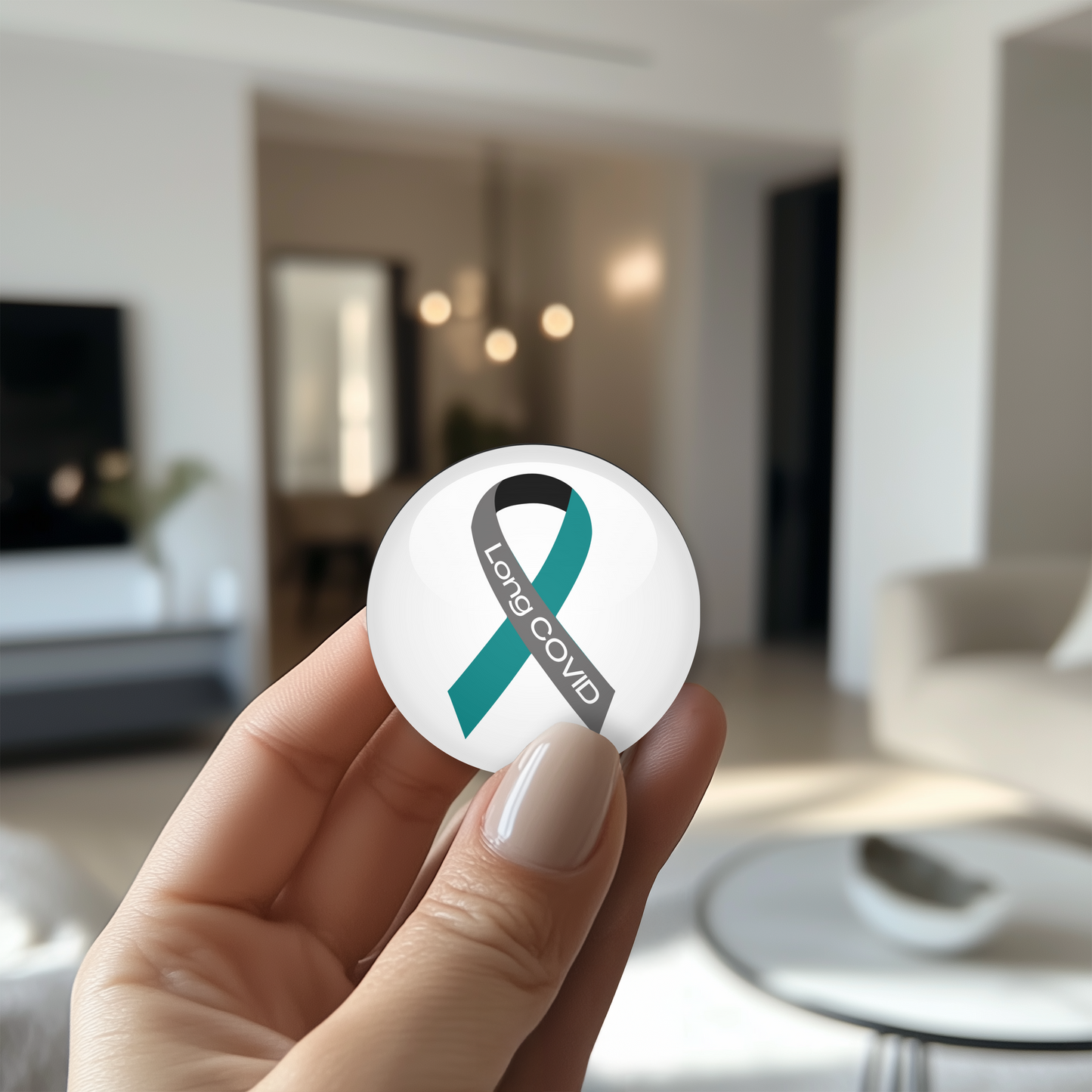 Long COVID Awareness Pin- Ribbon