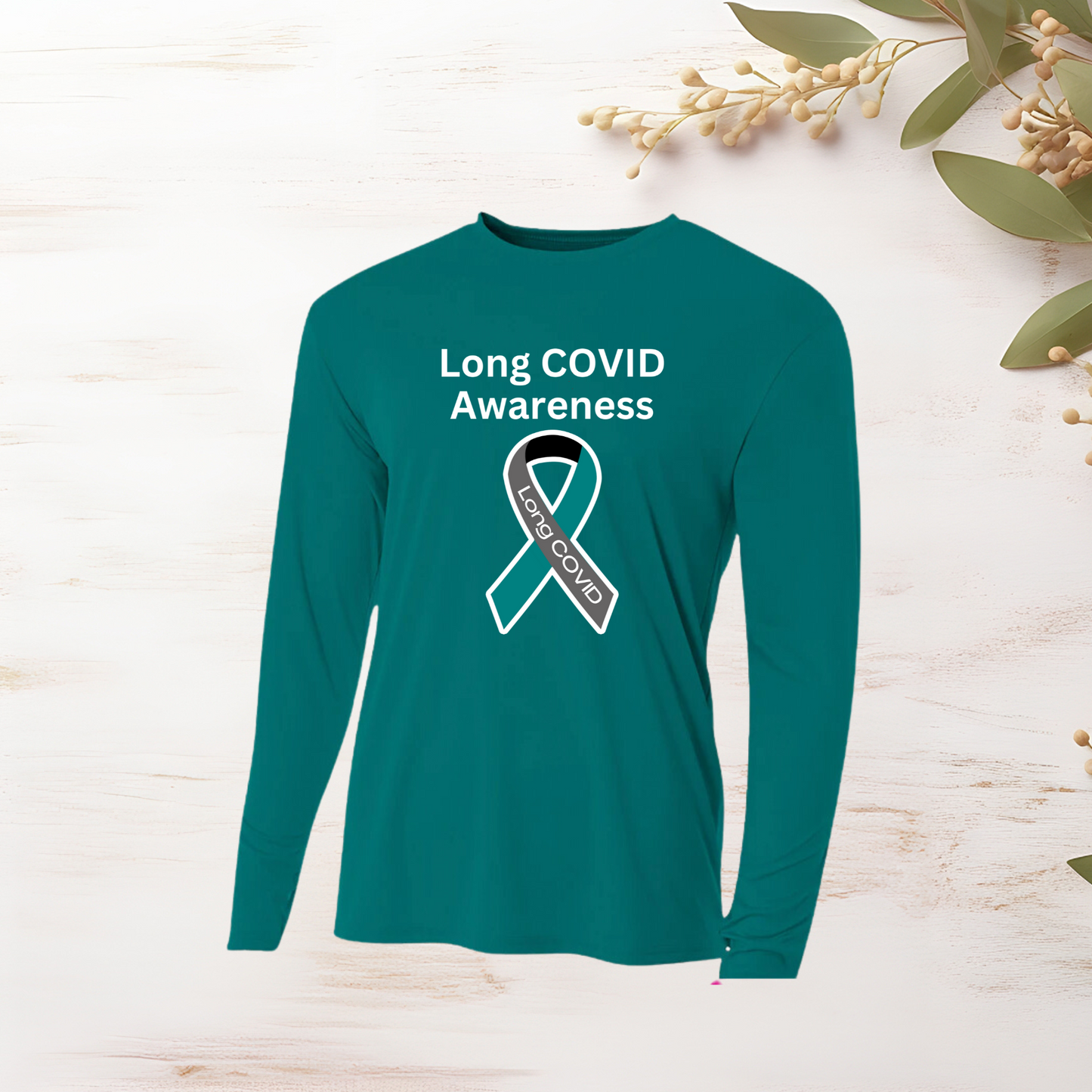 Long COVID Awareness T-Shirt - No date -A4 Cooling Performance (Long Sleeve)