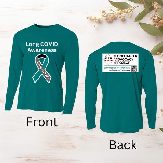 Long COVID Awareness T-Shirt - No date -A4 Cooling Performance (Long Sleeve)