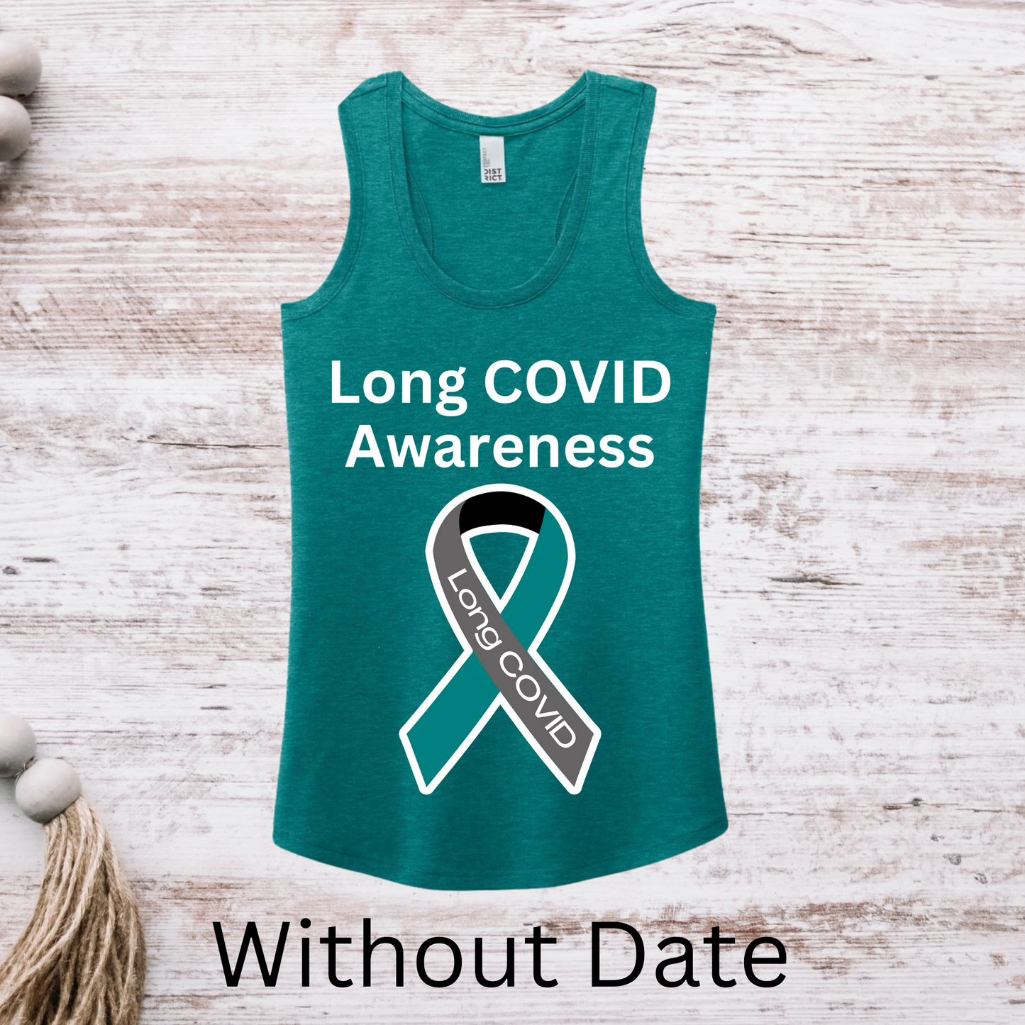 Long COVID Awareness Women's Racerback Tank Top - TEAL