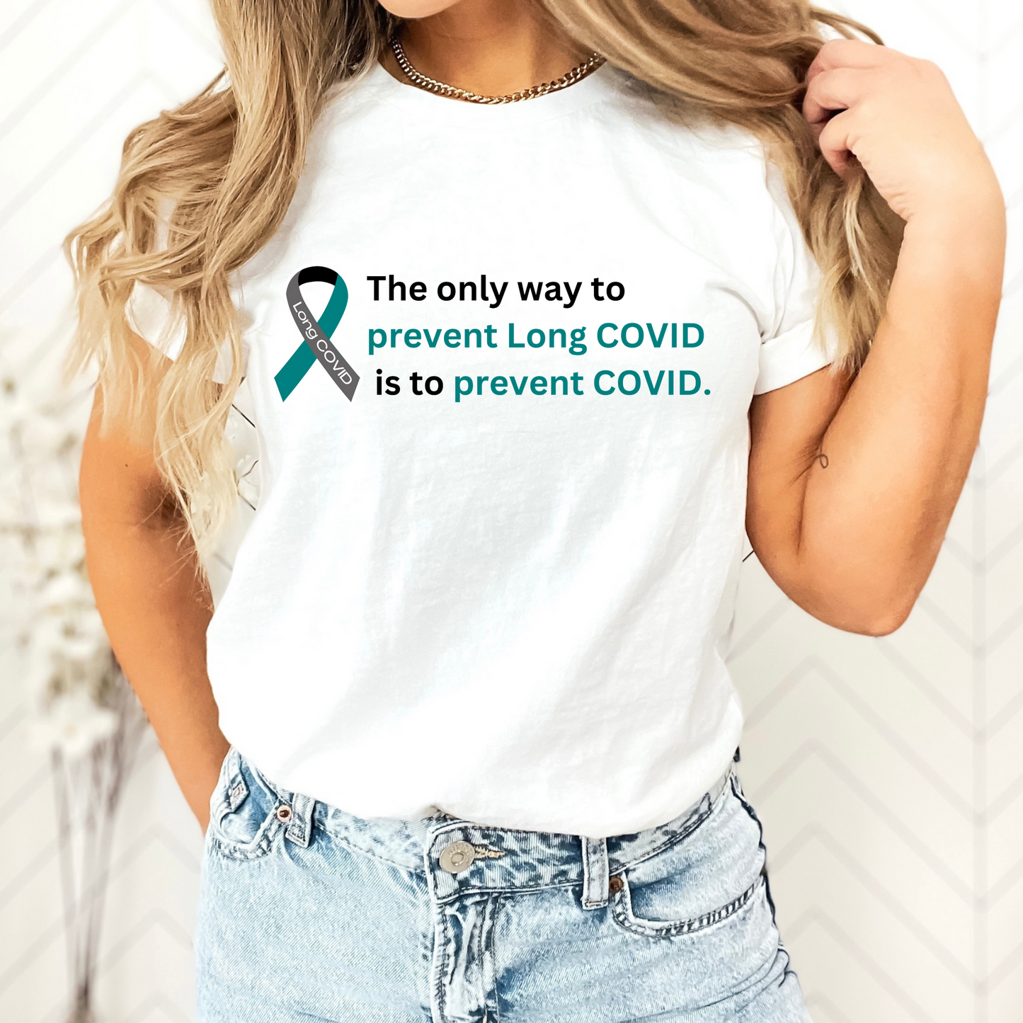 Long COVID Awareness T-Shirt -WHITE